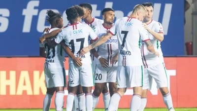 ATK Mohun Bagan players during 2021-22 Indian Super League. (ISL) ATK Mohun Bagan players during 2021-22 Indian Super League. (ISL)