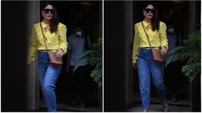 Kareena stepped out in the bay recently and was clicked by the paparazzi. The star worked a laid back vibe in a pretty top worn over a pair of relaxed denim jeans for the outing. What makes her latest look such a winner? Well, it was the way she carried the minimal OOTD. (HT Photo/Varinder Chawla) Kareena stepped out in the bay recently and was clicked by the paparazzi. The star worked a laid back vibe in a pretty top worn over a pair of relaxed denim jeans for the outing. What makes her latest look such a winner? Well, it was the way she carried the minimal OOTD. (HT Photo/Varinder Chawla)