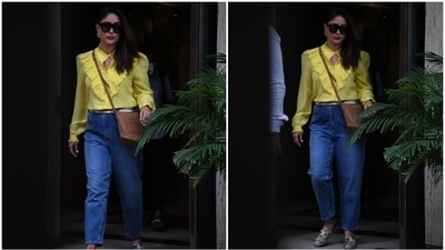 If you've been planning to upgrade your wardrobe with basics, Kareena's latest look is one you must take inspiration from. Her day-out look featured a basic pastel yellow top featuring a keyhole neckline, frilled details on the torso and billowy sleeves with gathered cuffs. (HT Photo/Varinder Chawla) If you've been planning to upgrade your wardrobe with basics, Kareena's latest look is one you must take inspiration from. Her day-out look featured a basic pastel yellow top featuring a keyhole neckline, frilled details on the torso and billowy sleeves with gathered cuffs. (HT Photo/Varinder Chawla)