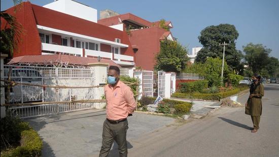 The Chandigarh administration has declared a part of Sector 36, where the South Africa returnee resides, as a containment zone. (HT Photo)