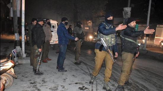 Two terrorists, including an IED expert of the banned Jaish-e-Mohammed terror group, were killed in an encounter in Kashmir’s Pulwama district on Wednesday, police said. (AP) Two terrorists, including an IED expert of the banned Jaish-e-Mohammed terror group, were killed in an encounter in Kashmir’s Pulwama district on Wednesday, police said. (AP)