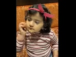 Gaurav Taneja aka Flying Beast's cute daughter Rasbhari doing her makeup. Gaurav Taneja aka Flying Beast's cute daughter Rasbhari doing her makeup. 