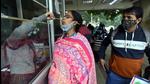 Noida, India - December 02, 2021: A health worker collects a swab sample for Covid-19 test at the District Hospital in Sector 30, Noida, India, on Thursday, December 02, 2021. (Photo by Sunil Ghosh / Hindustan Times) Noida, India - December 02, 2021: A health worker collects a swab sample for Covid-19 test at the District Hospital in Sector 30, Noida, India, on Thursday, December 02, 2021. (Photo by Sunil Ghosh / Hindustan Times)