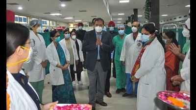 The pre-anaesthesia clinic being inaugurated at the OPD block of DMCH in Ludhiana on Thursday. (HT Photo) The pre-anaesthesia clinic being inaugurated at the OPD block of DMCH in Ludhiana on Thursday. (HT Photo)