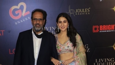 Sara Ali Khan with her Atrangi Re director Aanand L Rai. (All photos Varinder Chawla) Sara Ali Khan with her Atrangi Re director Aanand L Rai. (All photos Varinder Chawla)