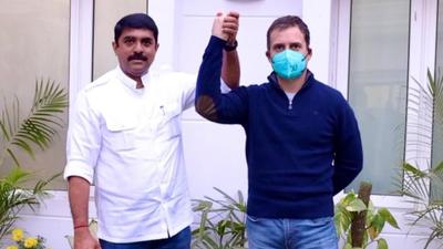 The Vijai Sardesai-led Goa Forward Party has put one of its three MLAs, Jayesh Salgaocar, on notice for not rebutting claims that he is headed to join the BJP. Jayesh Salgaocar also absented himself from the meeting with Congress leader Rahul Gandhi. (Twitter/@VijaiSardesai) The Vijai Sardesai-led Goa Forward Party has put one of its three MLAs, Jayesh Salgaocar, on notice for not rebutting claims that he is headed to join the BJP. Jayesh Salgaocar also absented himself from the meeting with Congress leader Rahul Gandhi. (Twitter/@VijaiSardesai)