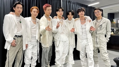 BTS members clicked after their concert. (Twitter/@bts_bighit) BTS members clicked after their concert. (Twitter/@bts_bighit)
