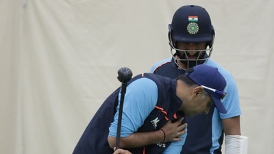 Rahul Dravid and Cheteshwar Pujara (Twitter/@BCCI)