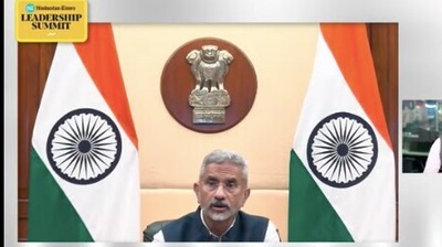 Jaishankar was speaking on the third day of the HTLS.&nbsp; (HT Photo)