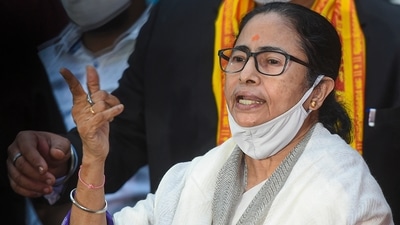 West Bengal Chief Minister Mamata Banerjee in Mumbai. (PTI) West Bengal Chief Minister Mamata Banerjee in Mumbai. (PTI)