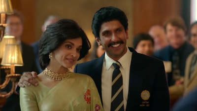 Ranveer Singh plays Kapil Dev in 83 while Deepika Padukone plays his wife Romi Bhatia. Ranveer Singh plays Kapil Dev in 83 while Deepika Padukone plays his wife Romi Bhatia.