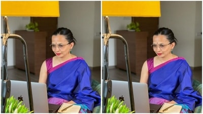 Rujuta Diwekar demonstrates three essential stretches for neck and shoulders (Instagram/@rujuta.diwekar)