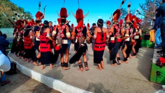 The Hornbill festival, which is taking place at the Naga Heritage Village in Kisama, Nagaland witnessed a crowd of more than 12,000 people. The festival is coming to life after a gap of a year, for the Covid-19 pandemic. This is one of the most unique festivals of the country since it is an amalgamation of culture, tradition, ethnicity, music, food and a lot more. Here's everything you need to know about the festival.(Instagram/@ghijkl238)