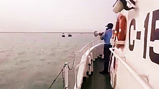 Representational image of an Indian Coast Guard (ICG) vessel.(ANI) Representational image of an Indian Coast Guard (ICG) vessel.(ANI)