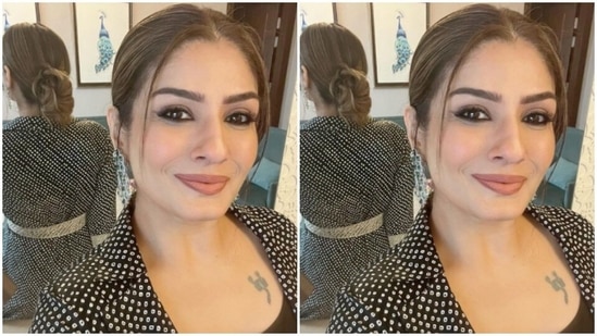Raveena's daughter Rasha Thadani dropped by to comment with multiple heart-eyed emoticons on the actor's pictures.(Instagram/@officialraveenatandon)
