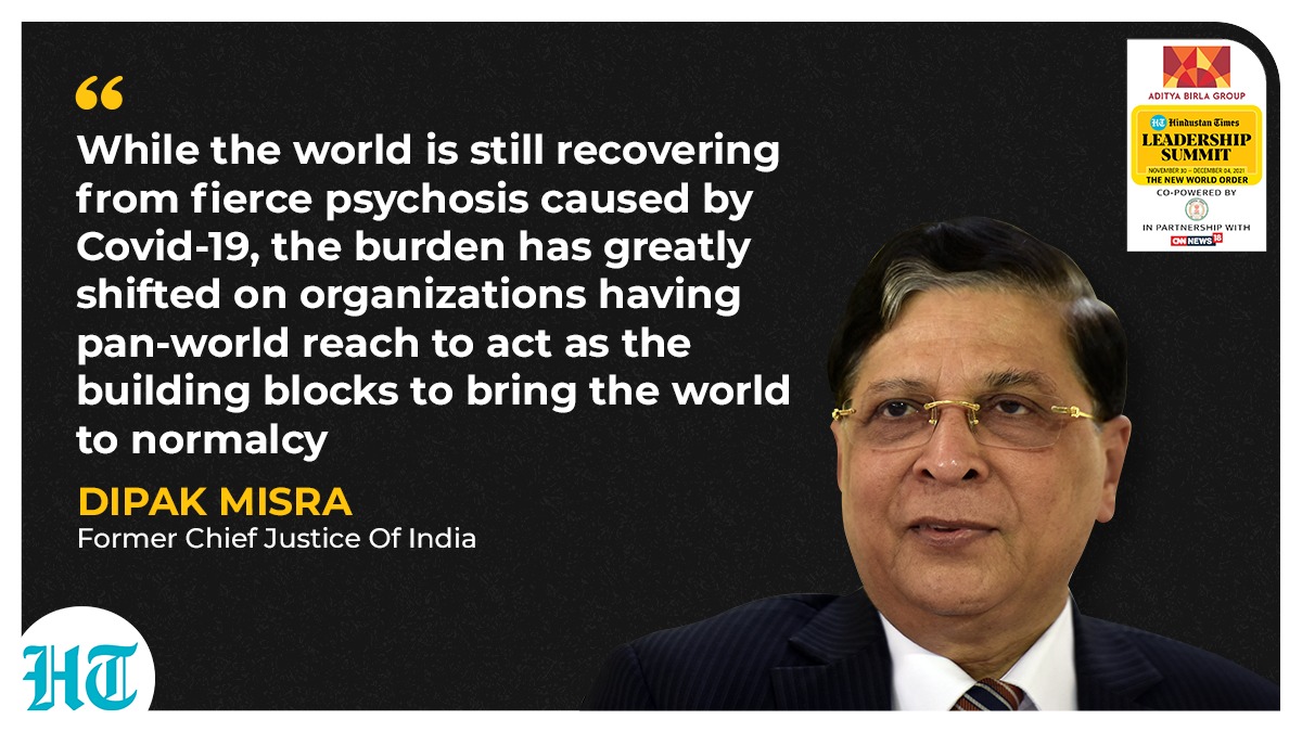 Former Chief Justice of India (CJI) Dipak Misra said that people should not be bogged down by the challenges posed by natural calamities and pandemics like Covid-19.