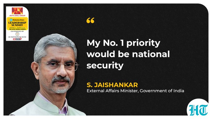 Jaishankar was responding to a question about his three diplomatic priorities for India and as a minister.