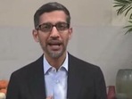 Sundar Pichai was speaking on the fourth day of HTLS 2021. (HT Photo) Sundar Pichai was speaking on the fourth day of HTLS 2021. (HT Photo)