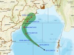 Cyclone Jawad's wind speed may reach that of a severe cyclone for a brief period on Saturday when it approaches landfall.(IMD) Cyclone Jawad's wind speed may reach that of a severe cyclone for a brief period on Saturday when it approaches landfall.(IMD)