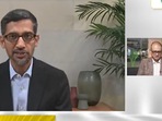Google CEO Sundar Pichai speaks at Hindustan Times Leadership Summit.