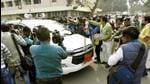 Vehicle of Bihar minister Jivesh Kumar stopped by a policeman at the campus of Bihar Assembly in Patna during winter session. (Santosh Kumar/HT) Vehicle of Bihar minister Jivesh Kumar stopped by a policeman at the campus of Bihar Assembly in Patna during winter session. (Santosh Kumar/HT)