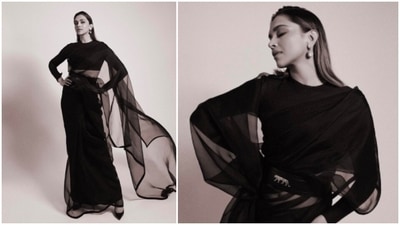 The highlight of the outfit was the signature Sabyasachi Bengal Tiger Belt. (Instagram/@deepikapadukone)