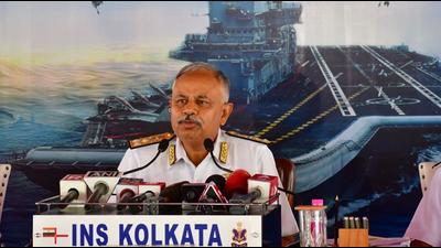 Flag officer commanding-in-chief of Western Naval Command, vice admiral, Ajendra Bahadur Singh said Cooperation between them will remain a cause of concern. (HT PHOTO) Flag officer commanding-in-chief of Western Naval Command, vice admiral, Ajendra Bahadur Singh said Cooperation between them will remain a cause of concern. (HT PHOTO)