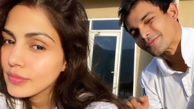 Rhea Chakraborty with her brother Showik Chakraborty.