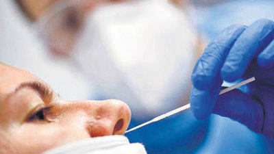 While Dera Bassi recorded six Covid cases, three cases each surfaced in Kharar and Dhakoli, and one case each was reported from Boothgarh and Gharuan areas of Mohali district. (REUTERS) While Dera Bassi recorded six Covid cases, three cases each surfaced in Kharar and Dhakoli, and one case each was reported from Boothgarh and Gharuan areas of Mohali district. (REUTERS)