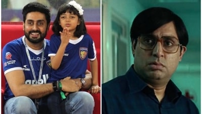 Abhishek Bachchan said that Aaradhya found his Bob Biswas look cute. Abhishek Bachchan said that Aaradhya found his Bob Biswas look cute.