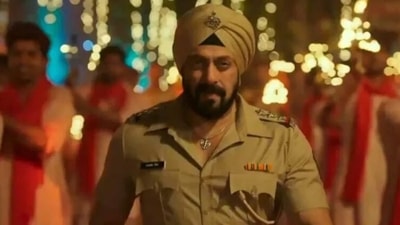 Salman Khan in a still from Antim. Salman Khan in a still from Antim.