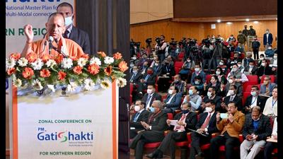 UP chief minister Yogi Adityanath speaking at the PM Gati Shakti National Master zonal (North) programme in Lucknow. (Sourced) UP chief minister Yogi Adityanath speaking at the PM Gati Shakti National Master zonal (North) programme in Lucknow. (Sourced)