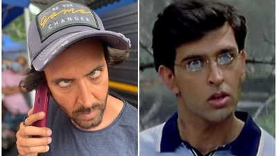 Hrithik Roshan shared a goofy photo of himself. Hrithik Roshan shared a goofy photo of himself.