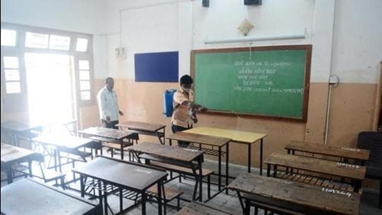 The Pune Zilla Parishad administration, on Thursday, issued a circular announcing that schools in the rural areas can reopen for Classes 1-4 in villages free of Covid-19. (HT FILE)