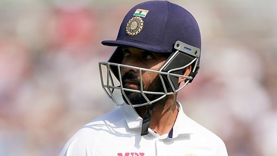 Indian skipper Ajinkya Rahane walks back to the pavilion after being dismissed on Day-4 of the 1st Test match between India and New Zealand, at Green Park International Stadium, in Kanpur on Sunday.(ANI )