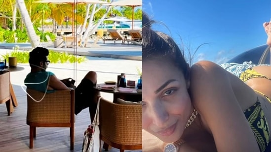 Arjun Kapoor and Malaika Arora have shared their respective pictures from Maldives.&nbsp;