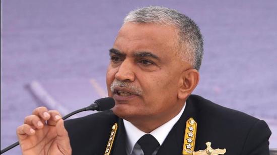 Indian Navy chief Admiral R Hari Kumar was closely associated with the theaterisation drive in a former role as chief of integrated defence staff to the chairman, chiefs of staff committee (COSC). (PHOTO CREDIT: INDIAN NAVY.) Indian Navy chief Admiral R Hari Kumar was closely associated with the theaterisation drive in a former role as chief of integrated defence staff to the chairman, chiefs of staff committee (COSC). (PHOTO CREDIT: INDIAN NAVY.)