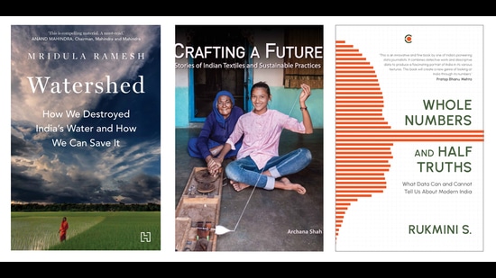 A book that looks at what data reveals about the lives, beliefs and attitudes of contemporary Indians, one on the water-related extremes that will shape the nation’s future, and a volume that is a celebration of India’s handcrafted textiles (HT Team)