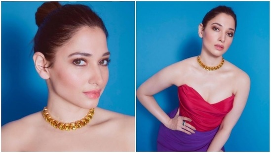 Tamannaah Bhatia's pictures from her fashion photoshoots are a treat for sore eyes. On Thursday, Tamannaah added a splash of colours on Instagram with a slew of pictures of herself from one of her recent fashion photoshoots. And here, we agree with Tamannaah - "There’s no such thing as too much colour."(Instagram/@tamannaahspeaks)