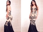 The ever so stylish Mouni Roy recently blessed our feeds with stunning photos of herself in a fancy red carpet beige and black mermaid gown.(Instagram/@imouniroy) The ever so stylish Mouni Roy recently blessed our feeds with stunning photos of herself in a fancy red carpet beige and black mermaid gown.(Instagram/@imouniroy)