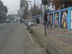Under the Srinagar Smart City project, Jammu and Kashmir Administration has started beautifying blank spaces and walls with graffiti artwork to attract tourists.