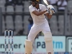 India's Shubman Gill plays a shot during the first day of the 2nd Test match between India and New Zealand, at Wankhede Stadium, in Mumbai on Friday.(ANI) India's Shubman Gill plays a shot during the first day of the 2nd Test match between India and New Zealand, at Wankhede Stadium, in Mumbai on Friday.(ANI)