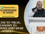 Vacine to ‘vikas’, economy to elections: Amit Shah at HTLS