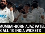 Ajaz Patel claims record 10 India wickets in an innings Ajaz Patel claims record 10 India wickets in an innings