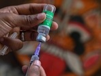 The cumulative number of doses administered under the country’s immunisation drive crossed the 1.26-billion mark.(AFP) The cumulative number of doses administered under the country’s immunisation drive crossed the 1.26-billion mark.(AFP)