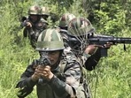 Indian Army soldiers keeping a strict vigil along the Line of Control. Indian Army soldiers keeping a strict vigil along the Line of Control.