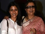 Aparna Sen with her daughter Konkona Sen Sharma.