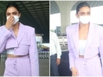 Actor Deepika Padukone, who is married to Ranveer Singh, caught a flight out of Mumbai today, on December 4. The paparazzi snapped the 83 actor arriving at the airport, and her photos are going viral online. The actor looked like the style icon that she is, as she turned the airport into her personal runway in a stylish fit, and we are in love with it.(HT Phtoto/Varinder Chawla) Actor Deepika Padukone, who is married to Ranveer Singh, caught a flight out of Mumbai today, on December 4. The paparazzi snapped the 83 actor arriving at the airport, and her photos are going viral online. The actor looked like the style icon that she is, as she turned the airport into her personal runway in a stylish fit, and we are in love with it.(HT Phtoto/Varinder Chawla)