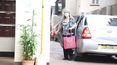 Katrina Kaif's mom was also spotted out and about on Saturday. She was spotted a couple of times earlier this week as well. (Varinder Chawla) Katrina Kaif's mom was also spotted out and about on Saturday. She was spotted a couple of times earlier this week as well. (Varinder Chawla)