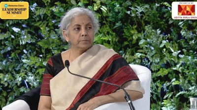 HTLS Day 5: Union finance minister Nirmala Sitharaman. HTLS Day 5: Union finance minister Nirmala Sitharaman.